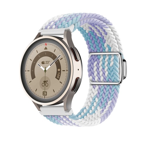 Magnic For Samsung Galaxy Active 2 Watch 4 5 Nylon Braided Bracelet Sport Strap - Picture 29 of 31
