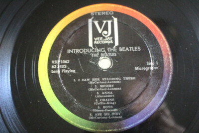 Introducing The Beatles embossed STEREOPHONIC 1964 VJ Lp with Vee