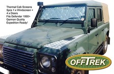 Land Rover DEFENDER Inner Thermal Screens Blinds 5x pcs Expedition German Made 