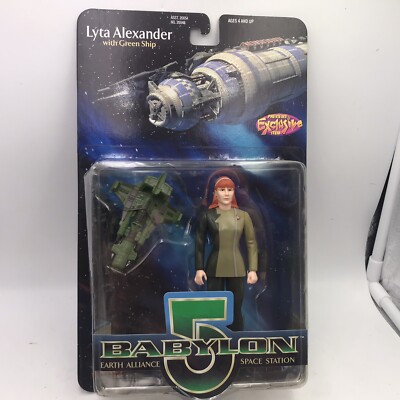 Babylon 5 Lyta Alexander with Green Ship Collectible Action Figures, 1997