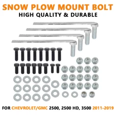 For Chevrolet/GMC 2500, 2500 HD, 3500 Snow Plow Mount Bolt Rebuild Kit 2011-2019
