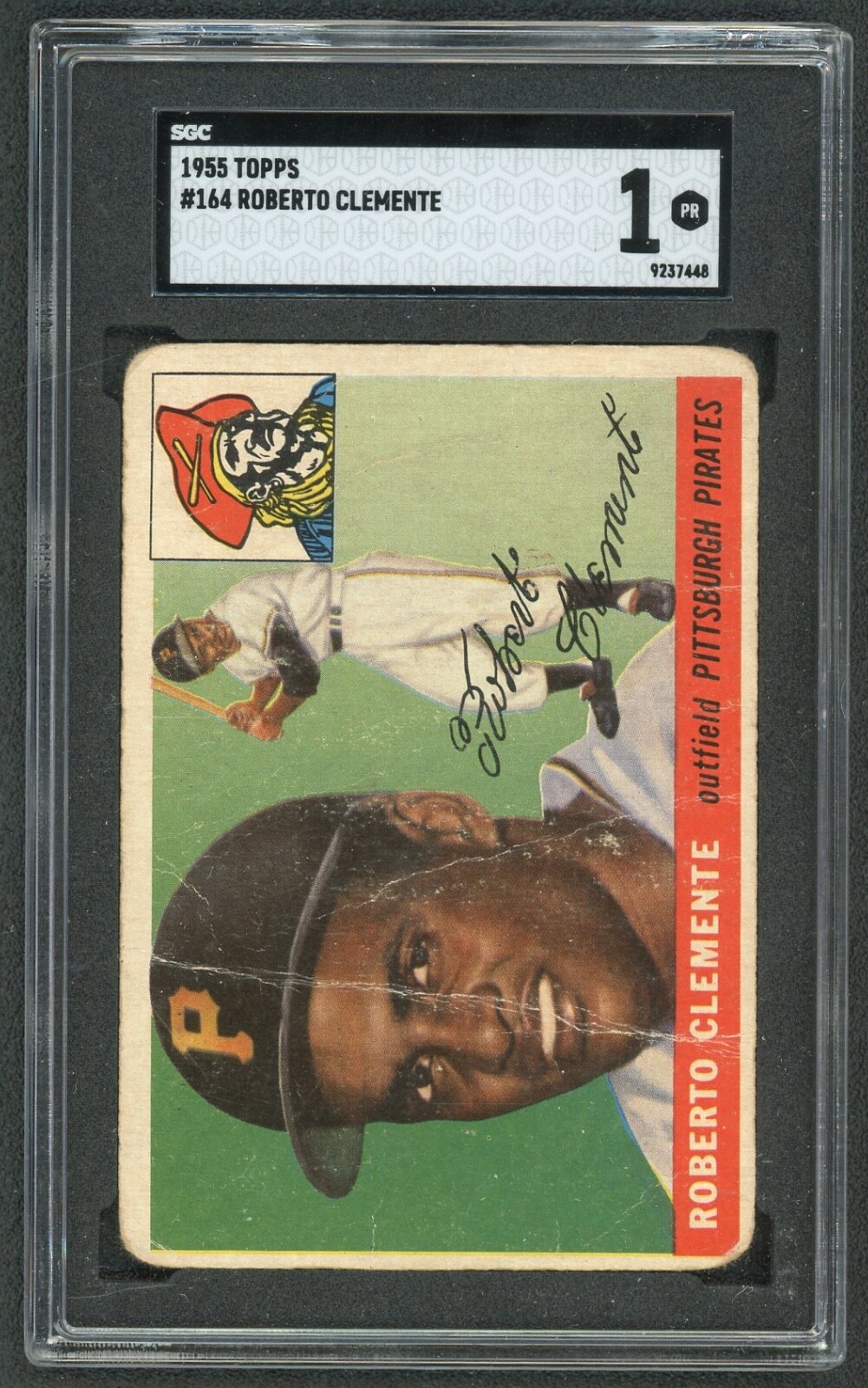 1955 Topps Roberto Clemente #164 Rookie RC SGC 1 Poor