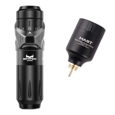 Mast Fold 7 Strokes Wireless Rotary Tattoo Pen Machine Battery Power Supply Kit