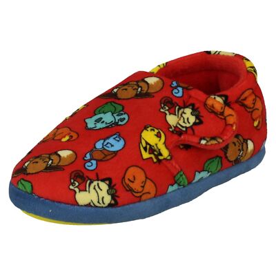 Kinder Clarks Pokemon Hausschuhe Flauschig Print T