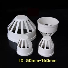 PVC Drainage Pipe End Caps Breathable Cap Net Vent Terminal Fittings ID 50-160mm