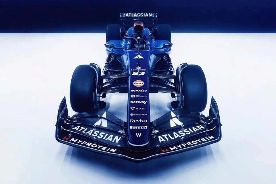 Hoja adhesiva vinilo transparente coche Williams Racing 2025 F1 FW47 RC escala 1/10 Foto 3 de 4