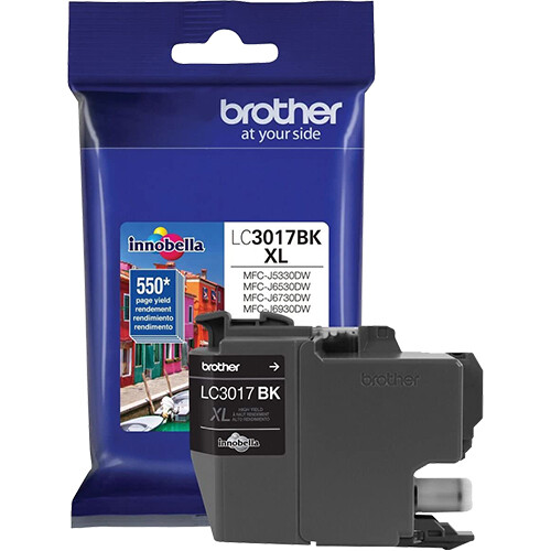 Brother MFC-J5330DW (LC3017BK) Black High Yield Ink Cartridge (550 Yield) - Picture 1 of 3