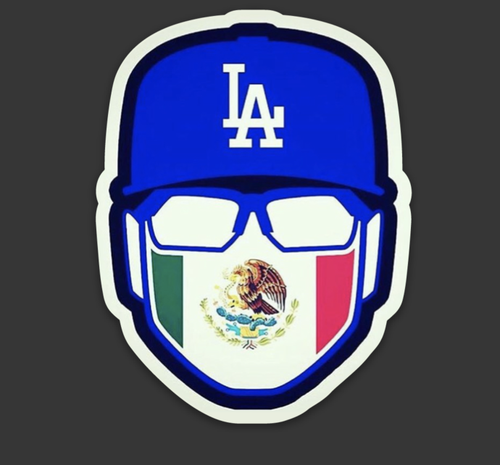 Mexican Los Angeles Dodgers Sticker MLB Baseball LA (M) - Picture 2 of 2