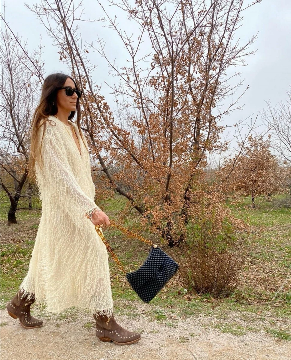 ZARA AW2019 SEQUIN YELLOW EMBELLISHED MIDI DRESS SIZE XS BLOGGERS SOLD OUT
