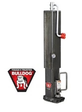 Bulldog Square Gooseneck Trailer Coupler 30K 4.5" Outer 4" Inner 32"H w/Crank