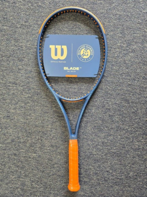 Wilson Blade 98 16x19 V9 Roland Garros 2024 Tennis Racket Unstrung 