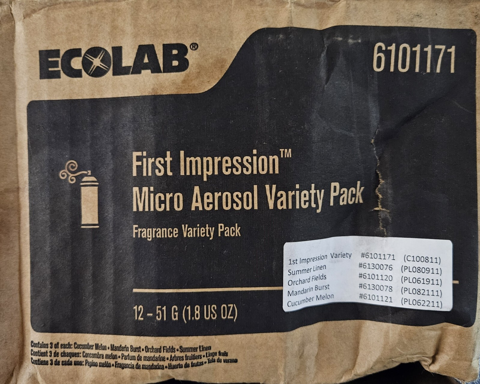 Ecolab First Impression Micro Aerosol Air Freshener Pack of 3 for sale online eBay