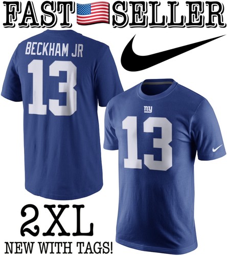 T-shirt uomo Nike Odell Beckham Jr. 13 New York Giants, 2XL - NUOVA CON ETICHETTE!
