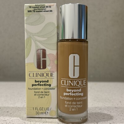 Clinique Beyond Perfecting Foundation&Concealer Toasted Wheat 16 30ml Neu in OVP