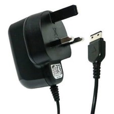Original Samsung ATADS30UBE 3-Pin UK Mains Phone Charging Adapter - Black
