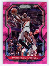 Montrezl Harrell 2020-21 Panini Prizm Pink Cracked Ice SP #99 Clippers