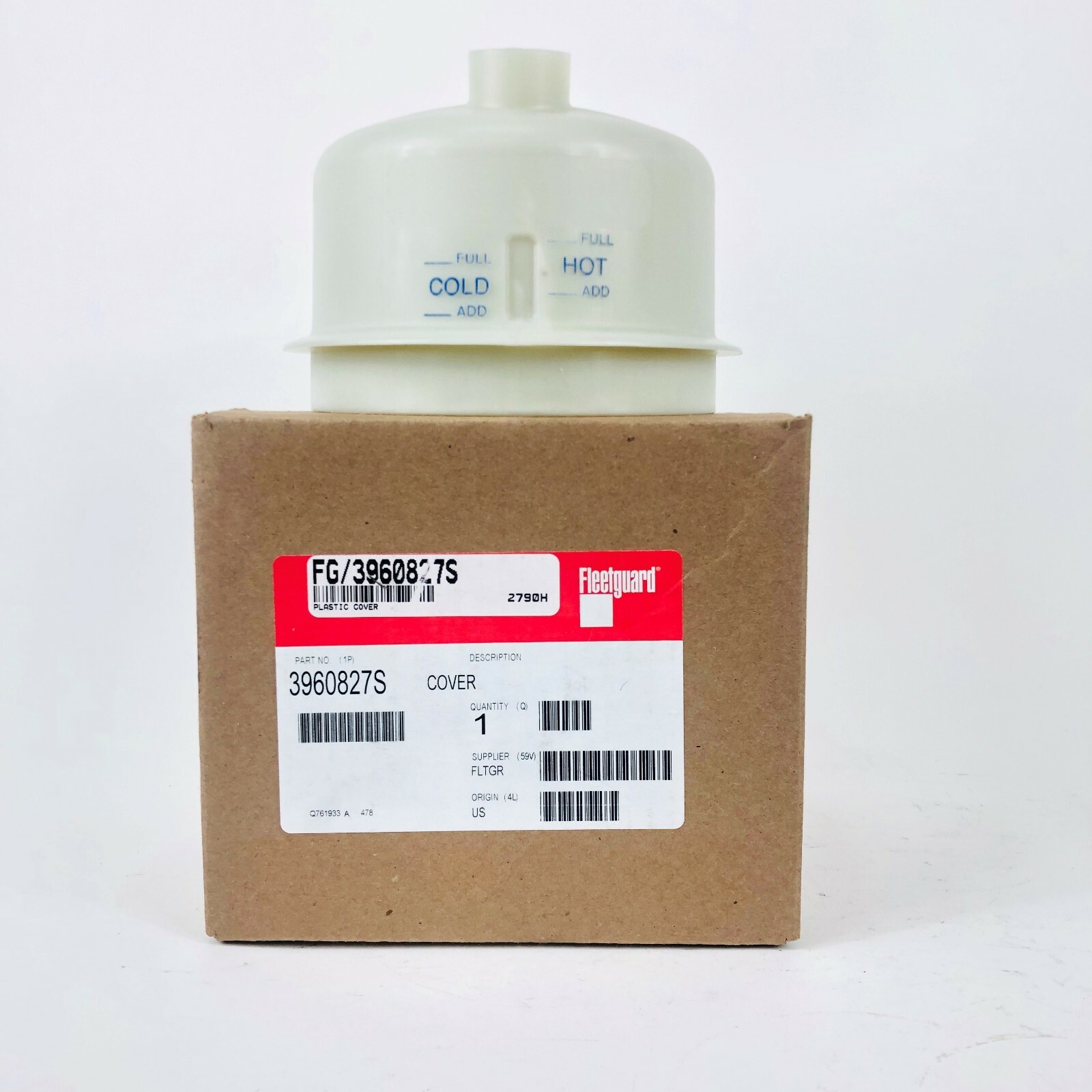 FLEETGUARD 3960827S OEM RESERVOIR COVER / FG/3960827S, FG-3960827S 