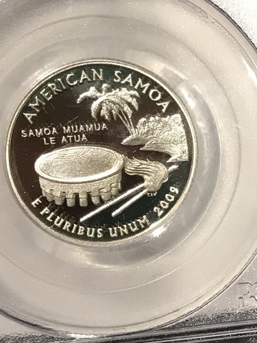 2009 S 25C Silver Quarter American Samoa PR69DCAM PCGS Certified - Picture 2 of 2