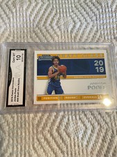JORDAN POOLE WARRIORS 2019 PANINI CONTENDERS DRAFT CLASS RC # 26 GRADED 10 L@@K