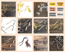 Earring French Hooks,Ear Wire Hooks,Gold Hooks,Silver Earwire,Earring Back 20pcs
