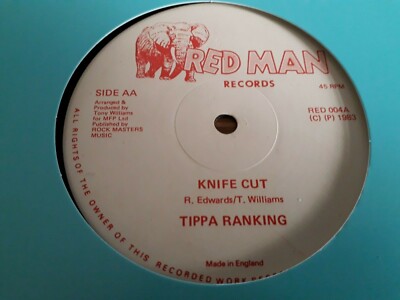 Tippa Ranking , Knife Cut , 12'' Red Man