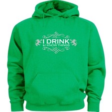 Funny St Patricks Day Hoodie Sweatshirt Mens Funny Shirts Irish Green Drinking