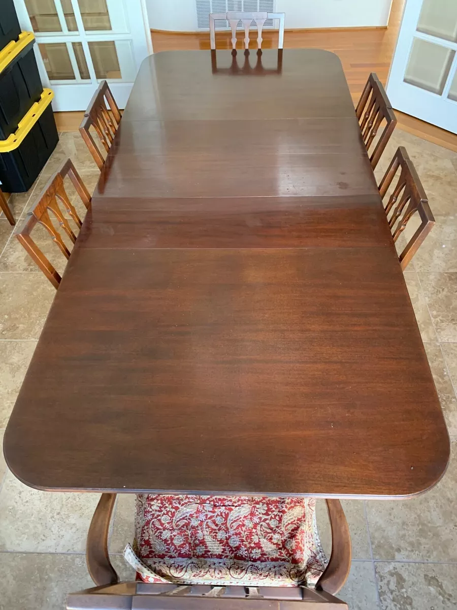 Used oak dining table and chairs sale