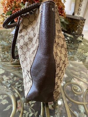 Authentic Vintage Gucci Vintage GG Canvas Tote Bag | Brown Tan | eBay