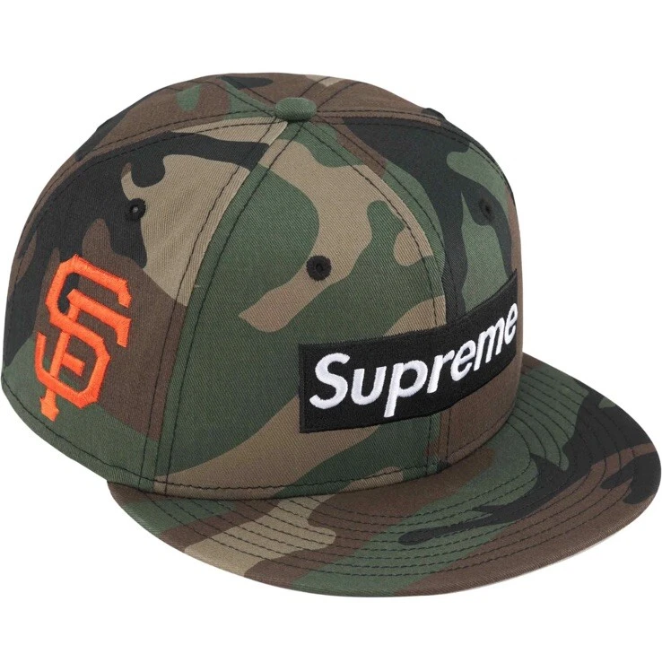 Supreme x New Era San Fransisco Giants Box Logo ajusté SS24 Camouflage CONFIRMÉ