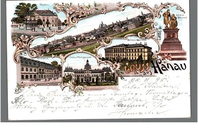 82406- Gruss aus Hanau a. Main in Hessen  um 1898 - Bild 1 von 2