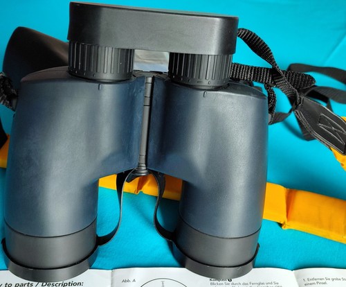 BINOCOM Marine-Fernglas 7x50 (mit Schwimmgurt, Tasche, Putztuch u. Anleitung) - Bild 12 von 14