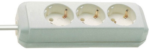 Brennenstuhl Eco Line Steckdosenleiste 3 Fach Weiß Ohne Schalter-image
