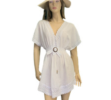 WHITE TUNIC 100 COTTON MANTA NEW WITH TAGS