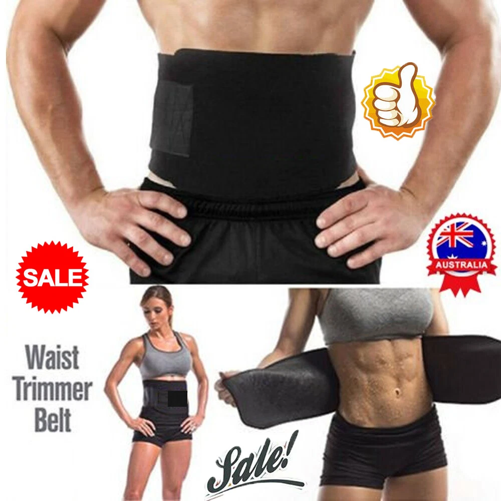 Men Women Waist Trimmer Belt Hot Sweat Wrap Tummy Stomach Weight Fat Burner  VZ