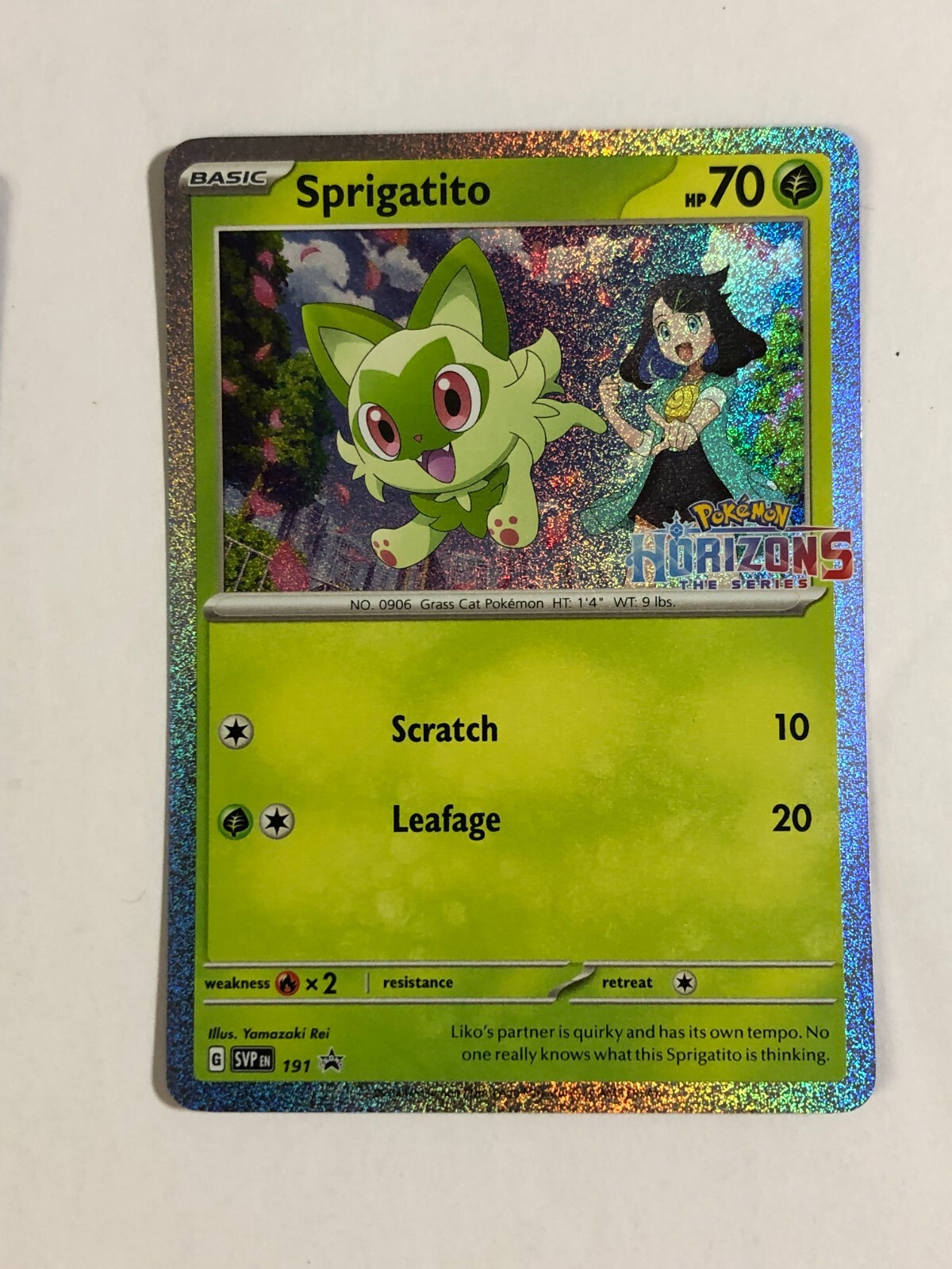 Pokemon TCG Promo SVP 191 Holographic Horizons Sprigatito Near Mint