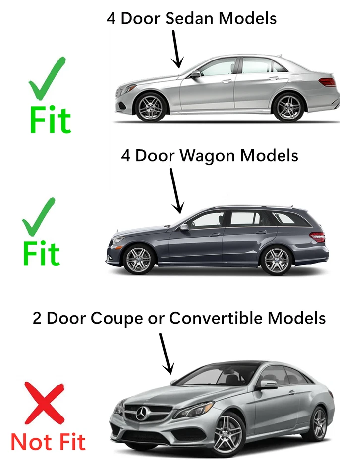 Fit Mercedes Benz E250 E350 E400 E550 E63 4D Driver Left Front Door Window Glass Foto 4 de 4