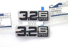 2x Genuine  3.2 6speed  Chrome Side Door Logo For 13-15 Ford Ranger T6 Wildtrak