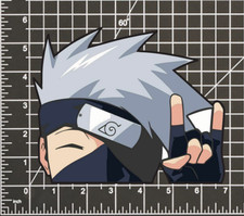 Kakashi Hatake Naruto STICKER DECAL -Peeker Peeking Rock- 4 Different Sizes