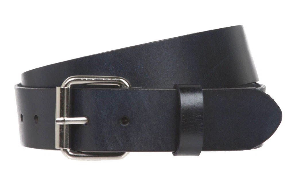 2 Black Leather Belt Strap Without Buckle Snaps Interchangeable