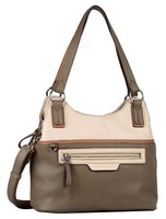 Tom Tailor Jule Zip Shopper L Schultertasche Tasche Mixed Taupe Creme Neu