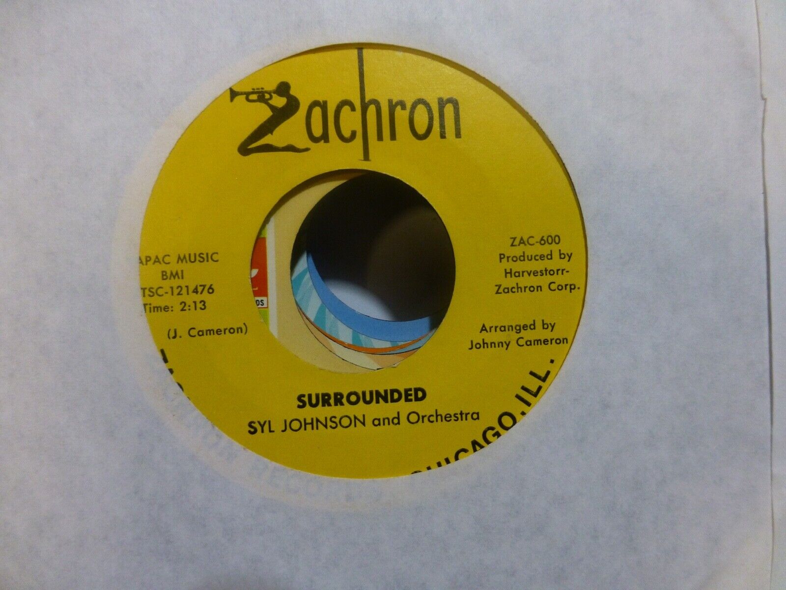 SYL JOHNSON SURROUNDED & STRAIGHT LOVE NO CHASER NORTHERN SOUL NEAR MINT 45