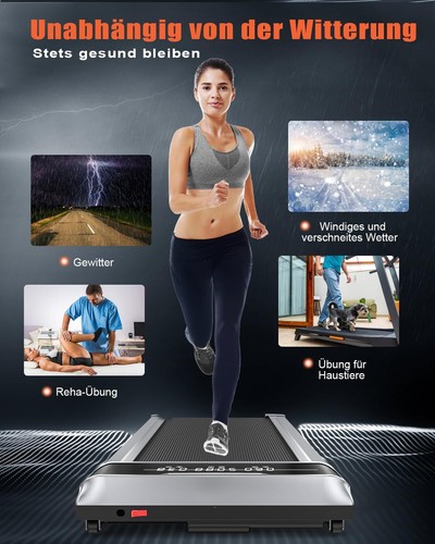 2in 1 Motorisiertes Laufband Running Walking Pad 10km/h Heimtrainer für Zuhause - Bild 9 von 11