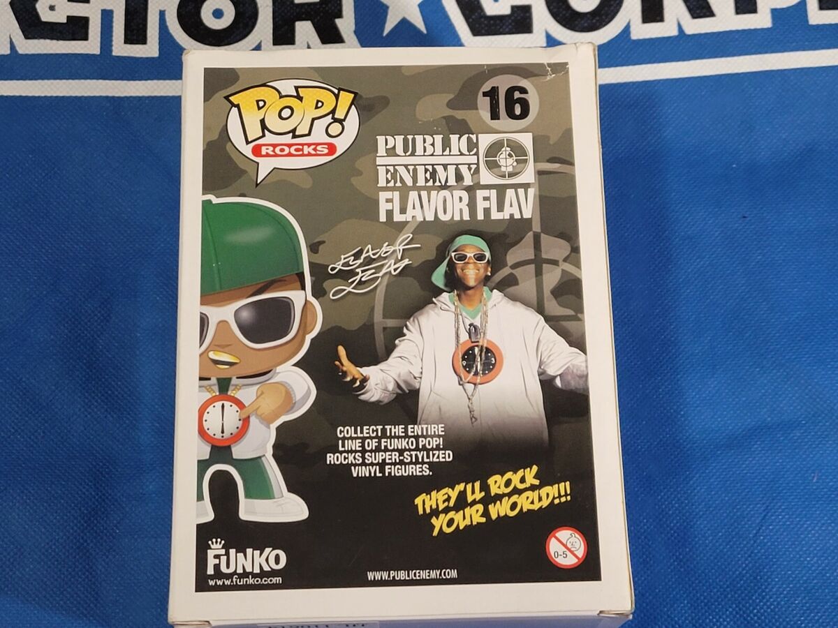 Funko Pop! Rocks Flavor Flav # 16 Vaulted - Public Enemy | eBay Funko Pop! Rocks Flavor Flav # 16 Vaulted - Public Enemy | eBay