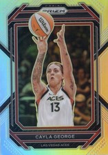 2023 Panini Prizm WNBA Silver NO. 58 Cayla George - Las Vegas Aces