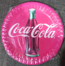 1993 Coca-Cola 12 Bullseye-Design Paper Plates Nine Inch still in original wap