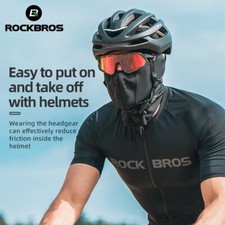 ROCKBROS Balaclava Face Mask Motorcycle Cycling Ice Silk Neck Cover Breathable