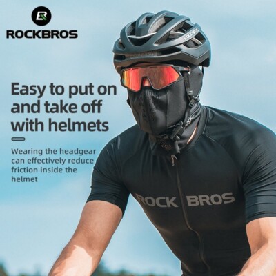 ROCKBROS Balaclava Face Mask Motorcycle Cycling Ice Silk Neck Cover Breathable 