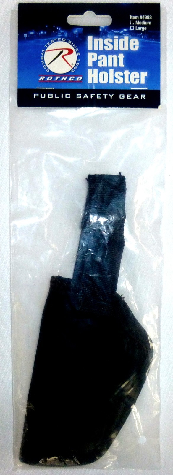 ROTHCO INSIDE PANT HOLSTER MEDIUM 4983 Black Size M Public Safety Gear NEW