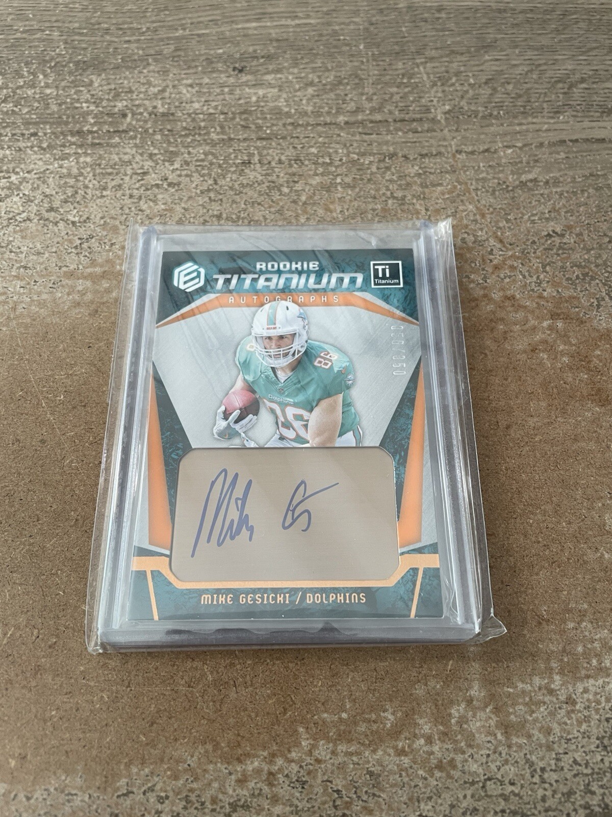 Mike Gesicki Panini Elements Rookie Titanium Autographs #17 Base