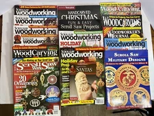 Lot Of 15 Scroll Saw , Carving and  Wood Projects Books